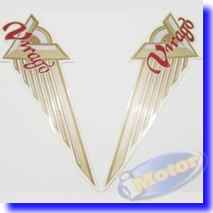 Golden Motorcycles Stickers for Yamaha Virago XV700 XV750 XV920 XV1000 
