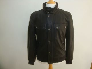 michael kors leather bomber jacket fw12 new