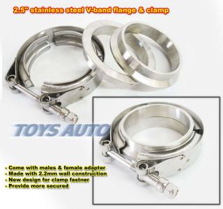 SS V BAND TURBO EXHAUST DOWNPIPE CLAMP FLANGE KIT (Fits LS1)