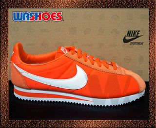 Nike Mens Classic Cortez Nylon Safety Orange White 488291 800 US 8~12 