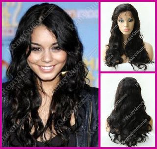 Beautiful Malaysian Body Wave Full Lace Wig 100% Human Hair 20inch #1b 