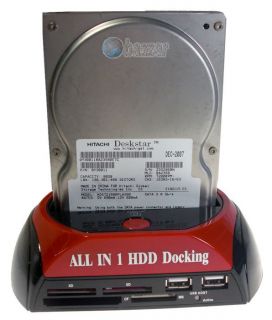 SATA Hard Disk Drive HDD USB eSATA Docking with Card Reader 