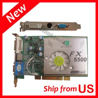 NVIDIA GeForce FX 5500 FX5500 256 MB PCI 3D Video Card