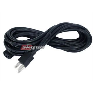 15ft 3 Prong Computer Power Cable Plug Cord for PC VGA Monitor Power 