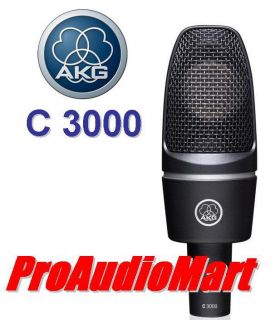 AKG C3000 Large Diaphragm Cardioid Studio Live Mic Free UPS Ground in 