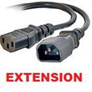 NEW 6FT 3 PRONG POWER CORD PLUG CABLE DESKTOP EXTENSION EXTENDER DELL 