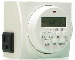 Electric 7 Day Dual Outlet Digital Timer Heat Control
