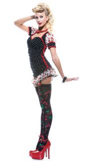 Adult Sexy 50s Pin Up Girl Costume Fancy Dress New PM86900