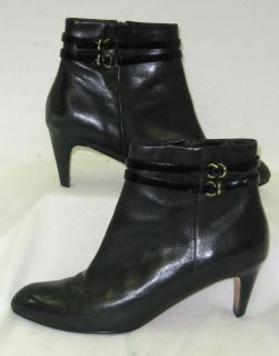Cole Haan Womens Black Ankle Booties Size 8 1 2