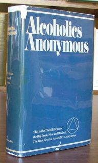 Alcoholics Anonymous Third Edition Stated 2nd Printing in DJ
