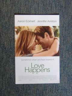 Love Happens Poster Aaron Eckhart Jennifer Aniston