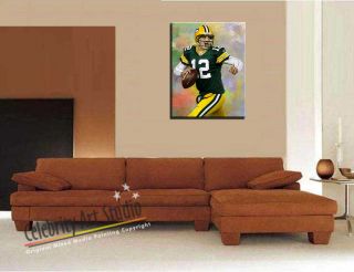 Aaron Rodgers NFL Green Bay Packers ORG Canvas Painting