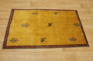 Animal Pictorial 3x4 Gabbeh Persian Oriental Area Rug Wool Carpet 