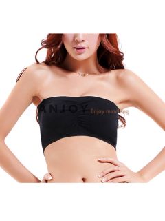 New Women Lady Active UnderWear Removable Padded Top Strapless Sports 