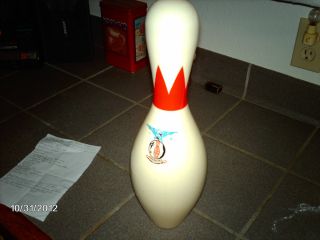 VINTAGE BRUNSWICK ABC APPROVED MIXER PLASTIC COATED BOWLING PIN
