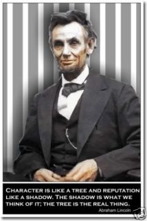 Abraham Lincoln Character Is Like A Tree  Poster
