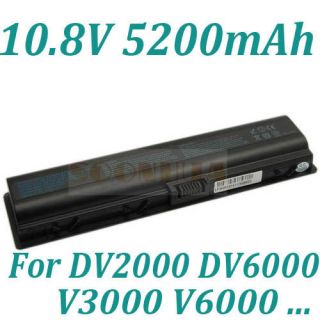 5200mah Li ion Battery for HP Pavilion DV2000 DV6000 V3000 V6000 