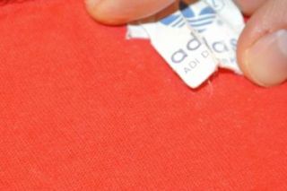 vtg adidas trefoil adi dassler t shirt t shirt small red 70s