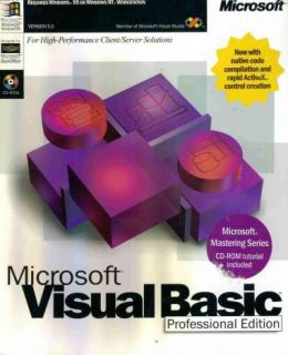 Microsoft Visual Basic 5.0 Professional Edition (FULL) w/ KEY.