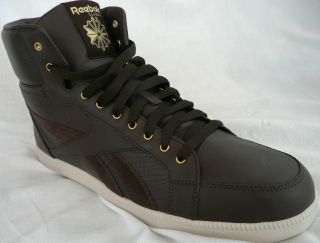 Reebok Mens Berlin Dark Brown Leather Classic Boot Sizes UK 7 5 11 