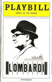 Lombardi Broadway Playbill May 2011 Judith Light, Dan Lauria