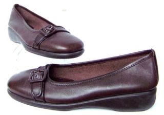 Whats What Aerosoles Shoes Low Heel Ballet Flat Leather 6M Brown New 