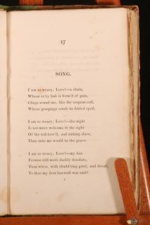 1826 Poems Eliza Acton 1st Edition