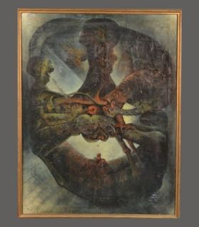 Surrealist Composition by Patrick Betaudir Trinidadian b. 1929 Titled 