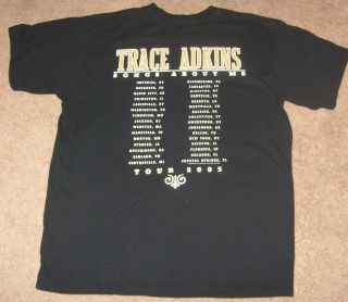 Trace Adkins Concert Tour Shirt Things About Me 2005 05 Large Country 
