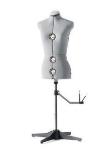 SINGER DF150G Adjustable Dress Form Gray Medium Mannequin NEW