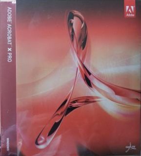 Adobe Acrobat X Professional PRO Full Retail Box Windows Version 