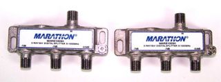 02 New 3 Way Horizontal Cable TV Splitters
