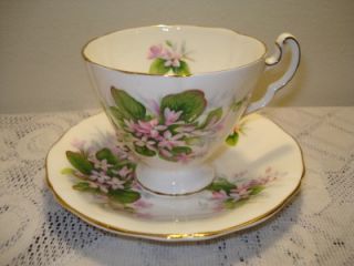 royal adderley mayflower pedestal cup saucer