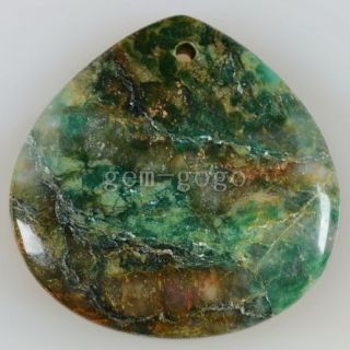 African Transvaal Jade Pendant Bead G172876