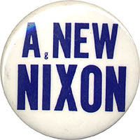 Unusual 1968 Richard Agnew Nixon Campaign Button