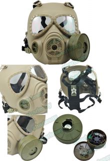 M04 Wargame Airsoft Dummy Gas Mask Cosplay Protection Gear AEG GBB TAN 