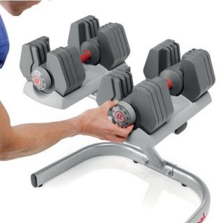 Universal Power Pak 445 Adjustable Dumbbells with Stand Combo