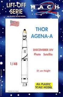 Mach 2 1 48 Thor Agena A Photo Satellite Model Kit