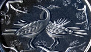 Lalique 1965 Annual Crystal Collector Plate Limited Edition Two Birds 