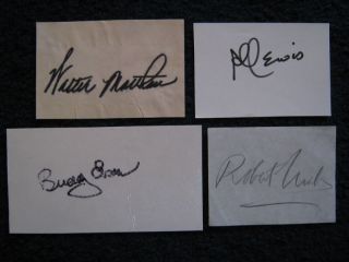 Robert Urich Matthau Al Lewis Buddy Ebsen Signatures