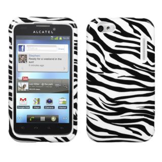 For AT&T ALCATEL 995(One Touch) Case Cover Hard Image Printed Zebra 