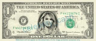 Taylor Swift Dollar Bill Mint Real $$$