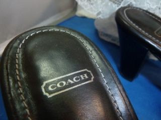   Italian Black Leather Mules 2.5 Heels Shoes Alexey SZ 5.5 B NICE