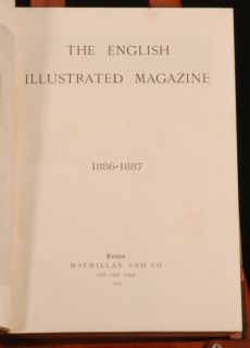 1887 Periodical English Illustrated Magazine 1886 1887