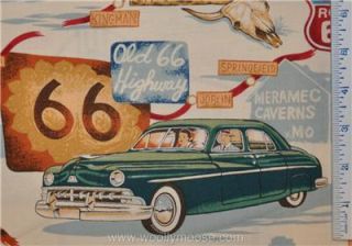 Alexander Henry Historic Highway Route 66 Quilt Fabric