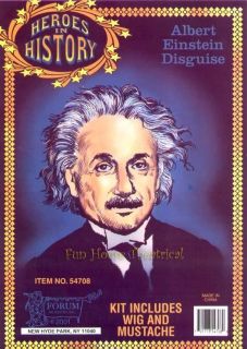 Albert Einstein Wig Mustache Colonial Kit 54708