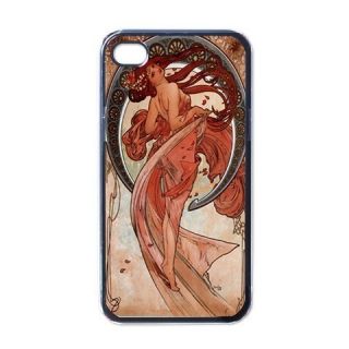 Alfons Alphonse Mucha iPhone 4 Hard Plastic Case Cover