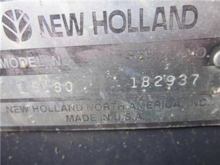 NEW HOLLAND LS180, SMOOTH BUCKET, GOOD TIRES, SKID STEER LOADER