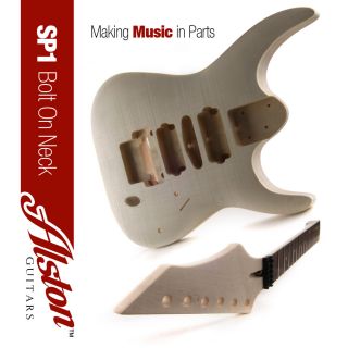 Alston Guitar SP Style Solid Body Electric DIY Builder Kit Maple 