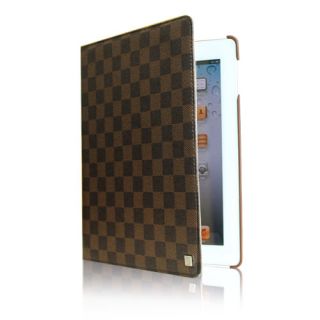 The New iPad 3 iPad 2 Rotating Magnetic PU Leather Case Smart Cover 